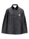Carhartt Dean Michigan Corduroy-collar Jacket In Black