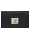 Carhartt Dean Wallet In Cotton Canvas In Black