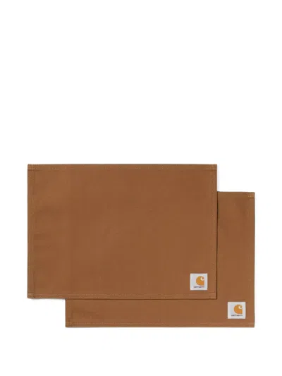 Carhartt Dearborn Canvas Placemats In Brown