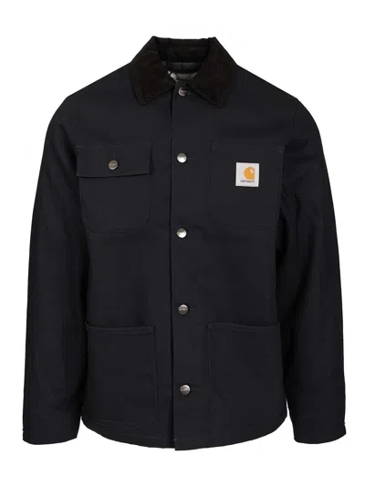 Carhartt Dearborn Coats Blue In Black