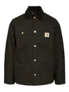 Carhartt Work In Progress Michigan Canvas Coat In Black