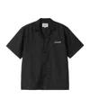 Carhartt Delray Cotton Blend Short Sleeve Shirt In Black / White