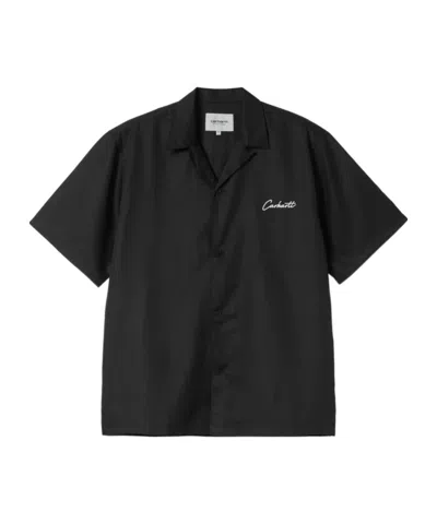 CARHARTT CARHARTT WIP LOGO-EMBROIDERED SHORT-SLEEVED SHIRT