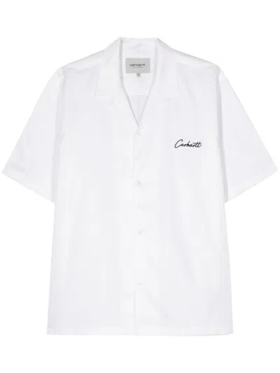 Carhartt Delray Shirt Men White In Tencel