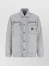 Carhartt Wip Button-up Organic Cotton Jacket In White