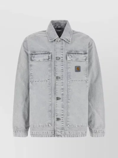 CARHARTT DENIM ARCTIC JACKET CHEST POCKETS