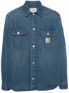 Carhartt Wip Denim Cotton Shirt In Blue