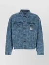 Carhartt Denim Duck Helston Jacket With Chest Pockets In Blue
