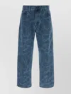Carhartt Denim Duck Landon Trousers Five Pocket Design In Blue