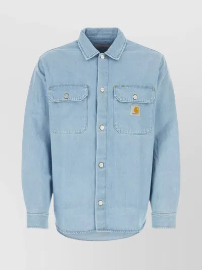 CARHARTT DENIM HARVEY SHIRT JAC