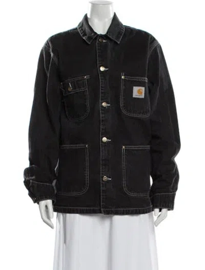 Pre-owned Carhartt Denim Jacket In Black