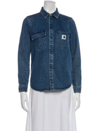 Pre-owned Carhartt Denim Jacket In Blue