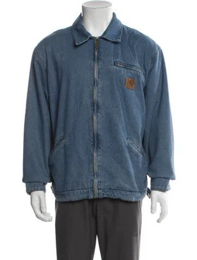 Pre-owned Carhartt Denim Jacket In Blue