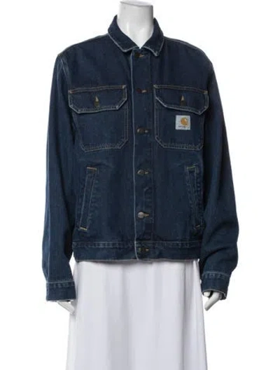 Pre-owned Carhartt Denim Jacket In Blue