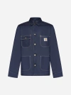 Carhartt Long-sleeved Denim Jacket In Blue