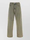 Carhartt Wip Melange Light Blue Denim Landon Pant In Green