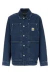 Carhartt Og Chore Coat Organic Cotton Dearborn Canvas In Blue