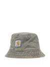 Carhartt Denim Patch Bucket Hat In Blue