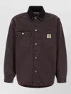 Carhartt Denim Shirt Jacket Long Sleeves In Brown