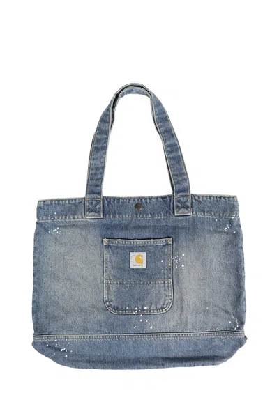 Carhartt Denim Tote In Blue