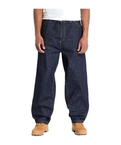 Carhartt Denim Trousers With Belt Loops In Blue