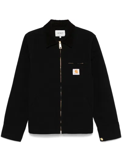 Carhartt Wip Detroit Cotton Jacket In Black