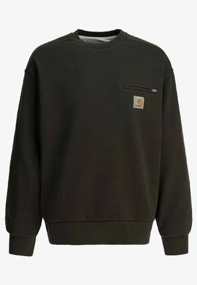 Carhartt Detroit Crewneck Sweatshirt In Green