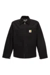 Carhartt Structured Collared Front Pocket Long Sleeve Jacket In Black