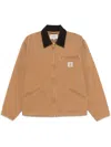 Carhartt Detroit Organic Cotton Canvas Worker Jacket In Braun