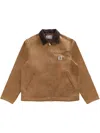 Carhartt Detroit Organic Cotton Canvas Worker Jacket In Brown