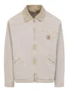 Carhartt Detroit Jacket Organic Cotton Long Sleeves In Neutral
