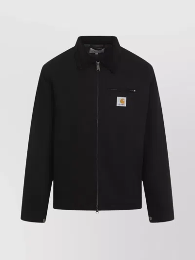 CARHARTT DETROIT JACKET COTTON BLEND WOOL COLLAR