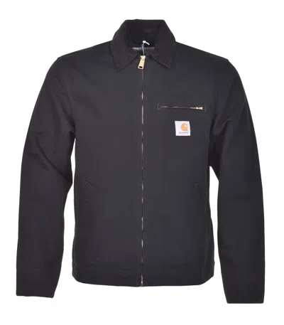 Carhartt Detroit Jacket Dearborn Canvas In Black