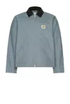 Carhartt Wip Michigan Coat In Dove Grey & Black