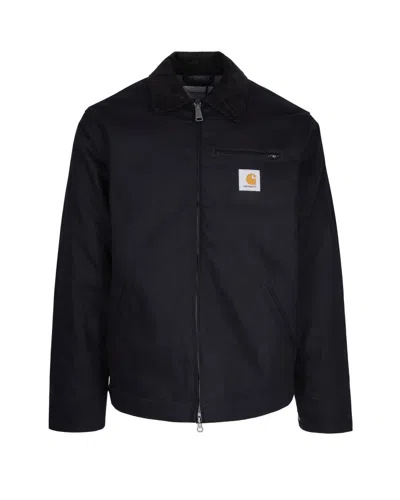 CARHARTT DETROIT JACKET IN BLACK/BLACK