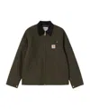 Carhartt Detroit Corduroy-trimmed Organic Cotton-canvas Jacket In Green