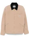 Carhartt Og Detroit Jacket Peanut/black (aged Canvas) In Neutrals
