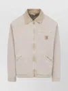Carhartt Detroit Jacket Organic Cotton Long Sleeves In Gray