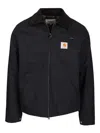 Carhartt Detroit Corduroy-collar Cotton Jacket In Black