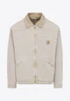 Carhartt Detroit Jacket Organic Cotton Long Sleeves In Gray