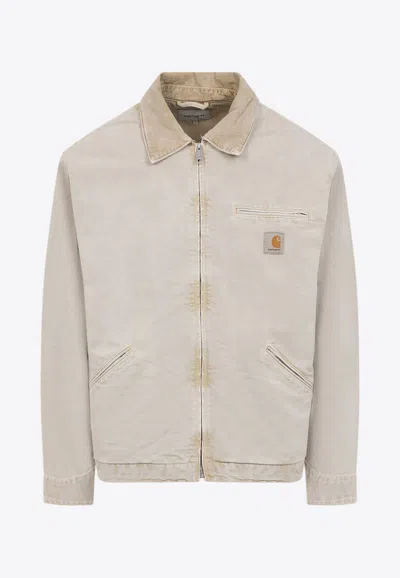 CARHARTT DETROIT LOGO ZIP-UP JACKET