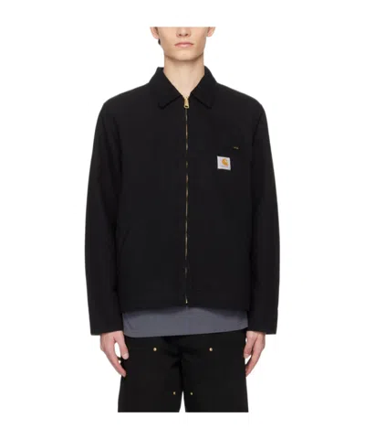 Carhartt Detroit Organic-cotton Jacket In Black