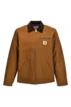 Carhartt Detroit Style Jacket Featuring Adjustable Elements In Brown
