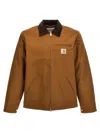 Carhartt Detroit Style Jacket Featuring Adjustable Elements In Brown