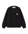 Carhartt Zip-pocket Sweatshirt In Black