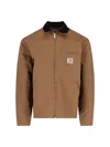 Carhartt Detroit Organic Cotton Canvas Worker Jacket In Brown