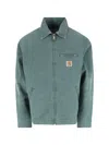 Carhartt Lapel Long Sleeve Casual Jacket In Green