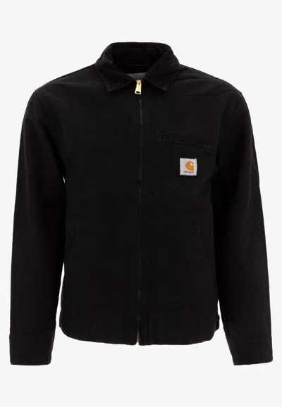 Carhartt Detroit Zip-up Jacket In Black