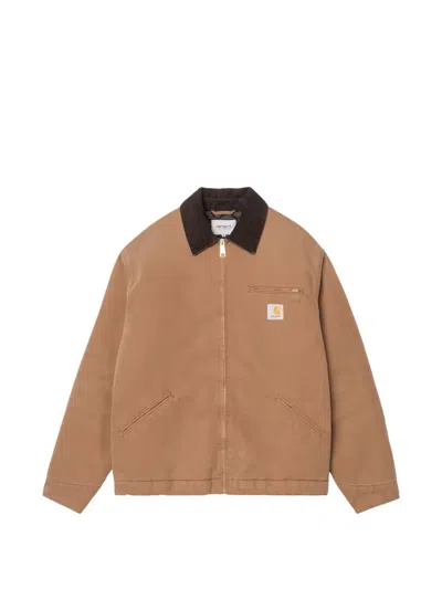 Carhartt Wip Og Arctic Canvas Coat In Brown