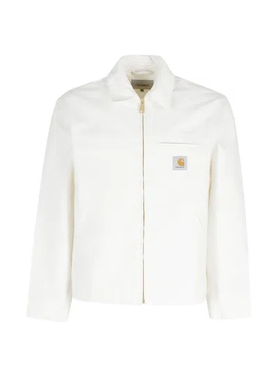 Carhartt Wip Detroit Jacket In Organic Cotton Canvas With Velvet Collar In Multi